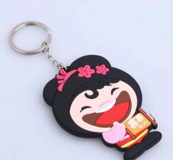 pvc rubber key chain