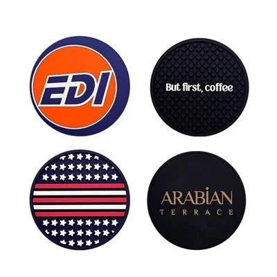 Logotip de goma personalitzada de begudes de begudes suaus de beguda