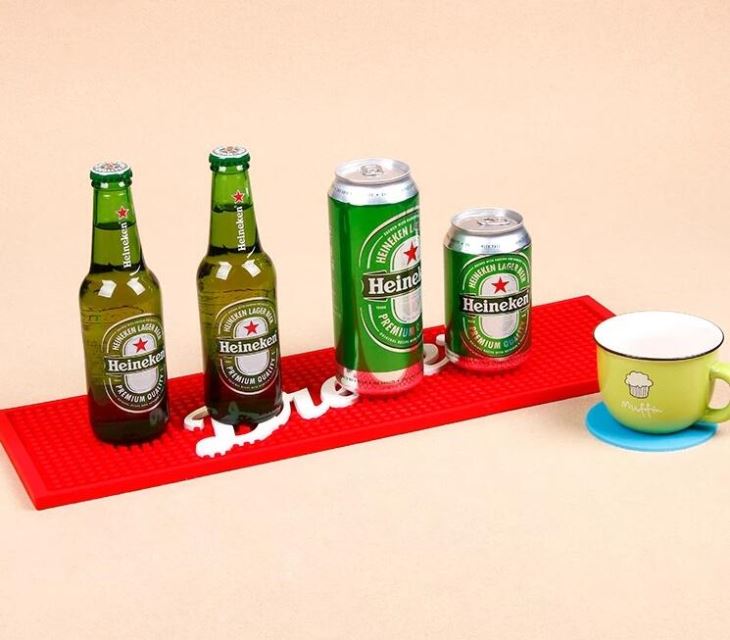 Anti-slip Pvc Bar Mat / Soft Beer Bar Counter Mat