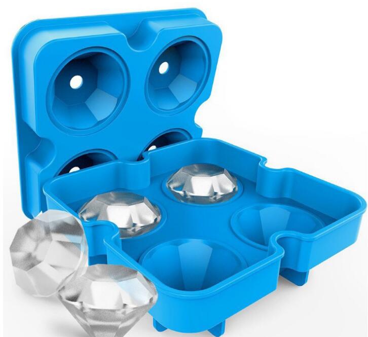 Silicone Food Grade Diamond Ice Tray Ice Mold