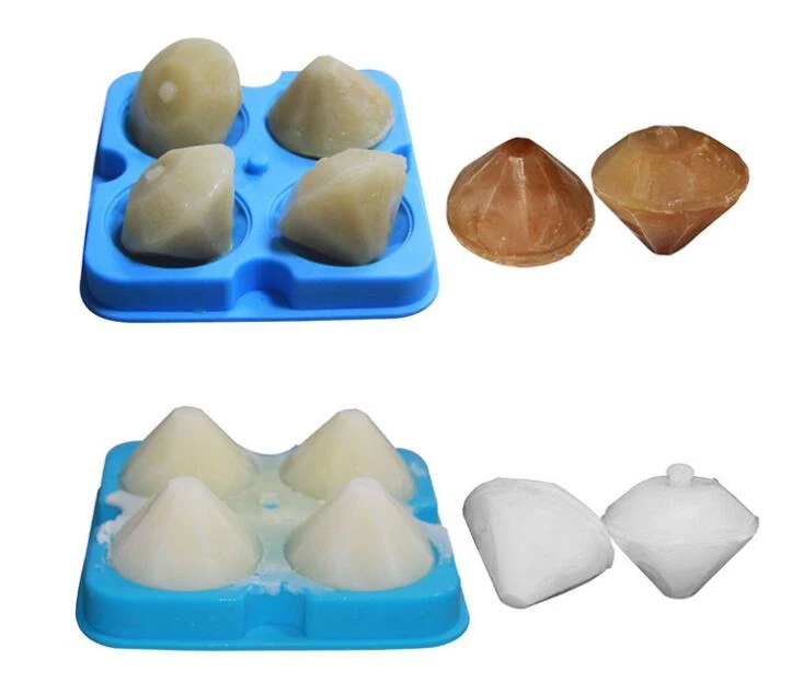 Silicone Food Grade Diamond Ice Tray Ice Mold