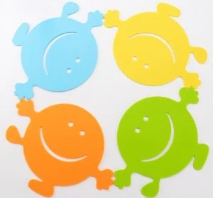 Estovalles de taula de dibuixos animats de personalitat Silicona Coaster