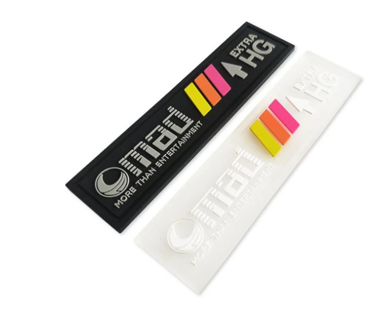 Transparent Trademark Clothing Embossed Pvc Badges