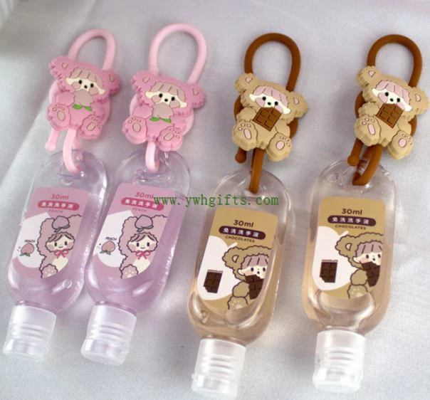 30ml Portable Silicone Hand Sanitizer Bottle Holder With Silicone Lanyard