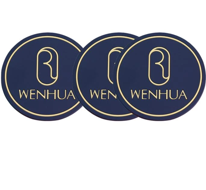 Car Brand Coasters Reusable Pvc Cup Mats