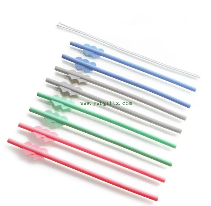 New Product Silicone Resealable Reusable Easy Cleaning Straw