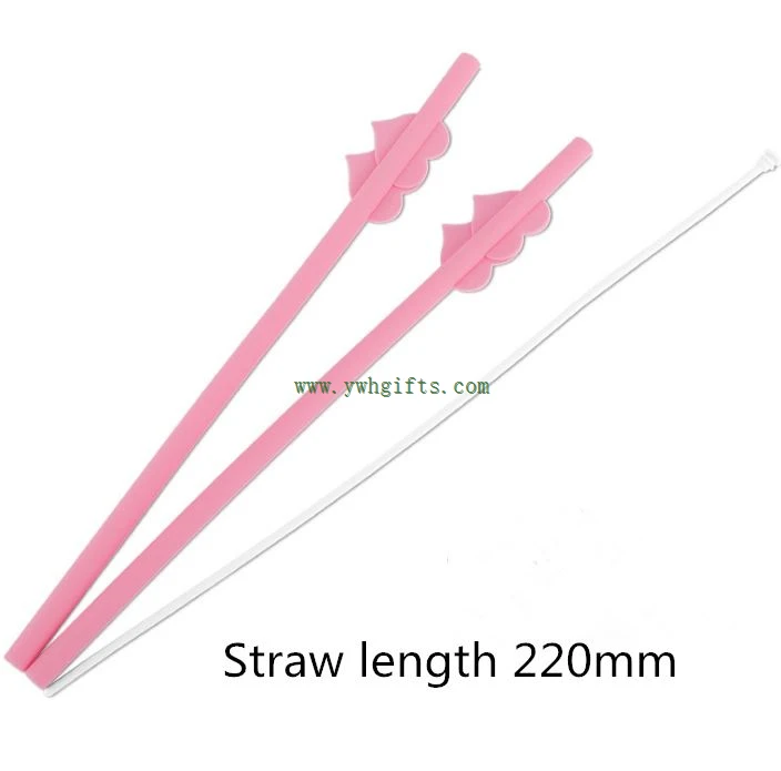 New Product Silicone Resealable Reusable Easy Cleaning Straw