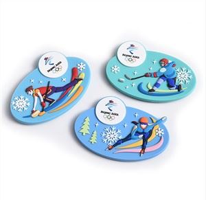 3D 2D en relleu logotip PVC nevera magnètica imant nevera imant