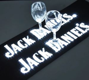 Logotip de la marca Champagne Pvc Led Bar Mat for Party