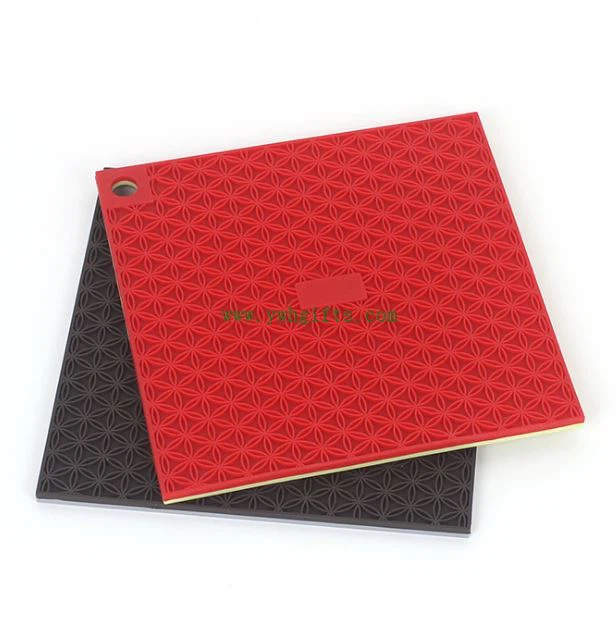 Square Silicone Heat Insulation And Anti-scalding Pad Table Mat Placemat