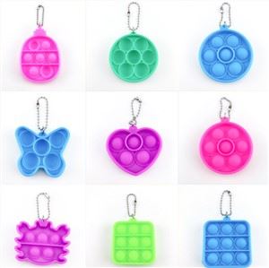 Nou clauer de joguina de descompressió de bombolles de silicona Push Pop Bubble Fidget